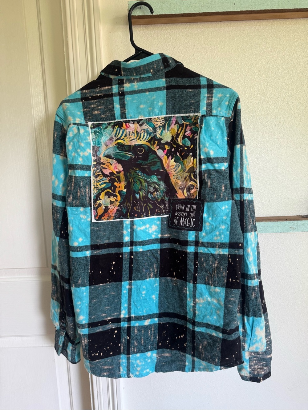 Angry Minnow Art panel flannel